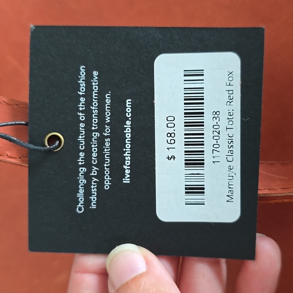 NWT ABLE Mamuye Classic Tote In Red Fox - Picture 5 of 7